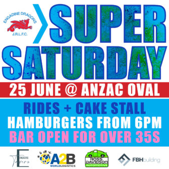 Super Saturday 25th June at ANZAC!